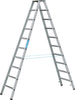 Stufenleiter ZARGES,  Saferstep B 2x10 Stufen Leiterlänge 2,83 m Arbeitshöhe 4,15 m ZARGES