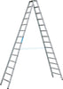 Stufenleiter ZARGES,  Saferstep B 2x14 Stufen Leiterlänge 3,95 m Arbeitshöhe 5,20 m ZARGES