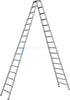 Stufenleiter ZARGES,  Saferstep B 2x16 Stufen Leiterlänge 4,51 m Arbeitshöhe 5,70 m ZARGES