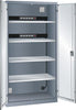 Ladeschrank LISTA,  Fächer Ral 6502/7035 BxTxH 1000x580x1950 2x5 fach Schuko