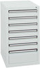 Schubladenschrank STUMPF,  7 SLR 900x500x500 mm grau stumpf