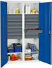 Werkzeugschrank STUMPF,  B1000xT500xH1800 mm RAL 7035/5010 14 Schubladen, 4 Wannen