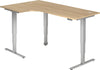 Winkelschreibtisch HAMMERBACHER,  XDSM82, 200 x 120 cm Eiche, 25 mm dick ABS-Dickkante