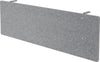 Sichtblende HAMMERBACHER,  SIA16 für 160er Tisch grau-meliert, Filzoptik