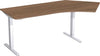 Hubtisch GERAMÖBEL,  135G Flex Nußbau rechts 2166x800/1130, 650-1250