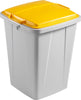Wertstoffsammler DURABLE,  90l grauinkl. Deckel, gelb