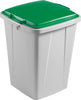 Wertstoffsammler DURABLE,  90l grauinkl. Deckel, grün