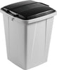 Wertstoffsammler DURABLE,  90l grauinkl. Deckel, schwarz