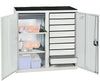 Werkzeugschrank STUMPF,  S2000 RAL 7035/7035 9 Schubladen 2 Fachböden
