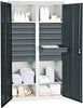 Werkzeugschrank STUMPF,  S3000 RAL 7035/7016 2 Abt., 4 Wannenböden 14 Schubladen