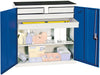 Werkzeugschrank STUMPF,  S2000 RAL 7035/5010 4 Schubladen 1 Wannenboden