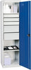 Werkzeugschrank STUMPF,  S2000 RAL 7035/5010 2 Wannenböden 5 Schubladen