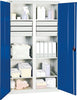 Werkzeugschrank STUMPF,  S2000 RAL 7035/5010 6 Wannenböden 6 Schubladen 100 mm