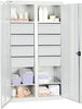Werkzeugschrank STUMPF,  S2000 RAL 7035/7035 4 Wannenböden 6 Schubladen 200 mm
