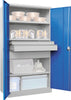 Schwerlastschrank PAVOY,  1950/630/1040 Drehg., ohne Trennwand 3 Böden, 3 Schubladen