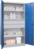 Schwerlastschrank PAVOY,  1950/630/1040 Drehg., ohne Trennwand 3 Böden, 2 Schubladen