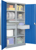 Schwerlastschrank PAVOY,  1950/630/1040 Drehg., mit Trennwand 6 Böden, 6 Schubladen