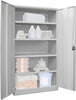 Schwerlastschrank PAVOY,  m.TürenH1950xB1040xT630 mm 4 Böden RAL 7035