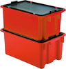 Drehstapelbehälter LA-KA-PE,  65 l B600xT400xH350 mm rot LA-KA-PE