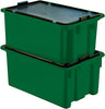 Drehstapelbehälter LA-KA-PE,  60 l B650xT450xH280 mm grün LA-KA-PE