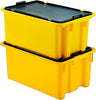 Drehstapelbehälter LA-KA-PE,  60 l B650xT450xH280 mm gelb LA-KA-PE