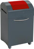 Wertstoffsammler STUMPF, Wertstoffbeh. 45 l grau/rot, 685x380x320mm stumpf