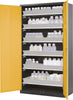 Chemikalienschrank ASECOS,  1055x1950 2Tür.gelb,6Ausz
