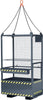 Arbeitskorb NEUTRAL,  Typ RAK-kranb1200x800x2200 mm Traglast 300 kg RAL 7016 anthrazitgrau