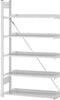 Anbauregal NEUTRAL,  zerlegt HKA 17310 EX, 5 Böden 1750x300x1000mm lichtgrau