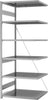 Anbauregal NEUTRAL,  Edelstahl 6 Böd. 2500x800x1000 mm