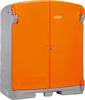 PE-Gefahrstoffdepot CEMO,  220/2Gehäuse grau / Türen orange