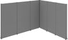 Akustikecke OTTO KIND,  B3630 x T3130 x H 2500 mmRAL 7037 Winkelkombination