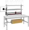 Verpackungstisch PRECITOOL,  OK-V5 B1685xT800xH718-1018 mm manuell verstellbar Tischplatte Melamin