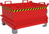 Mini-Klappbodenbehälter BAUER,  MSB 250, lackiert, Feuerrot