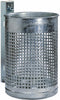 Abfallbehälter NEUTRAL,  50 l rund Gitter grau