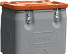 Mobil-Box CEMO,  250 l Box grau / Deckel orange