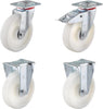 2 NEUTRAL,  Lenk-und  Bockrollen 500kg Tragkraft Rotherm