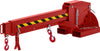 Kranarm NEUTRAL,  Typ RKT-8 6-fach ausziehb.8000kg 5-fach verst. 2260-3760 RAL 3000 feuerrot