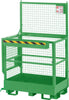 Arbeitskorb NEUTRAL,  Typ RAK-Duo 1200x800x1950 mm Traglast 300 kg RAL 6018 gelbgrün