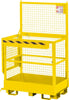 Arbeitskorb NEUTRAL,  Typ RAK-Duo 1200x800x1950 mm Traglast 300 kg RAL 1023 verkehrsgelb