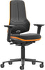 BIMOS, Bimos Arbeitsstuhl XXL orange mit Rollen Supertec mit Armlehnen