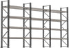 Palettenregal PRECITOOL,  verzinkt 3 Felder á 2700 mm H 4500xT 1100mm 24 Holme 3000 kg