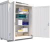 Großraumschrank FLADAFI® Einzelmodul PRECITOOL, FLADAFI Lagercontainer IC Pro 1100,isoliert, mit isoliertem Boden isoliertem Boden