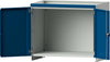 Aufsatzschrank ANKE,  leer B1015 x T720 x H800 mm RAL 7035/5012 mit Türen