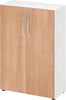 Schrank PRECITOOL,  4550 BM, 3OH K: Weiß /F: Nussb. 80x34,6x114,4 cm (BxTxH)