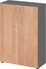 Schrank PRECITOOL,  4550 BM, 3OH K: Graphit / F: Nussbaum 80x34,6x114,4 cm (BxTxH)