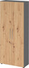 Schrank PRECITOOL,  4100 BM, 5 OH K: Graphit / F: Asteiche 80x34,6x188 cm (BxTxH)