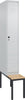 Spind CP,  Classic PLUS 1 Abteil H2120xB300xT815mm RAL7035/RAL7035 /P1G/7021