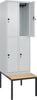 Spind CP,  Classic PLUS 2 Abteile H2120xB600xT815mm RAL7035/RAL7035 /P1G/7021