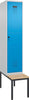 Spind CP,  Evolo PLUS 1 Abteil H2120xB400xT815mm RAL7035/RAL5012 /P1G/7021